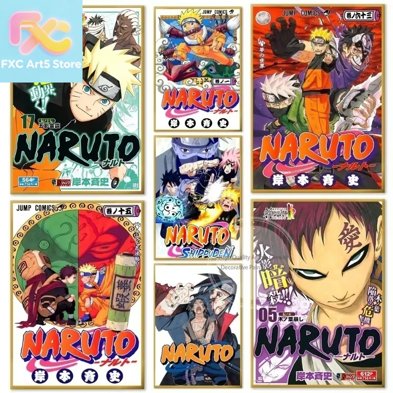 Japanese Lifestyle Magazines - 1 adet çerçevesiz Naruto Anime Sıcak